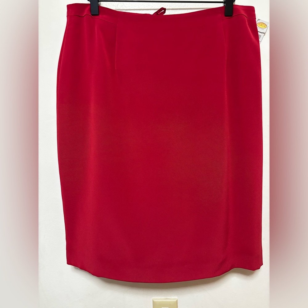 Talbots Vibrant Red Pencil Skirt